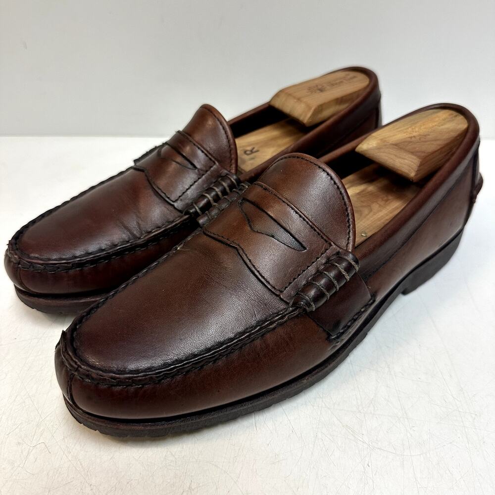VGUC Rancourt x Allen Edmonds Rockland Beefrool Penny Loafer Made in USA 9.5 D